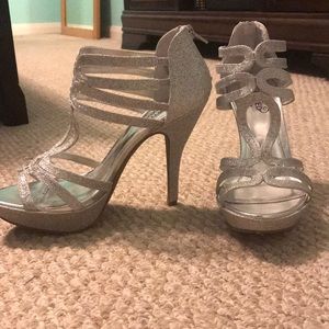 elegant silver shoes